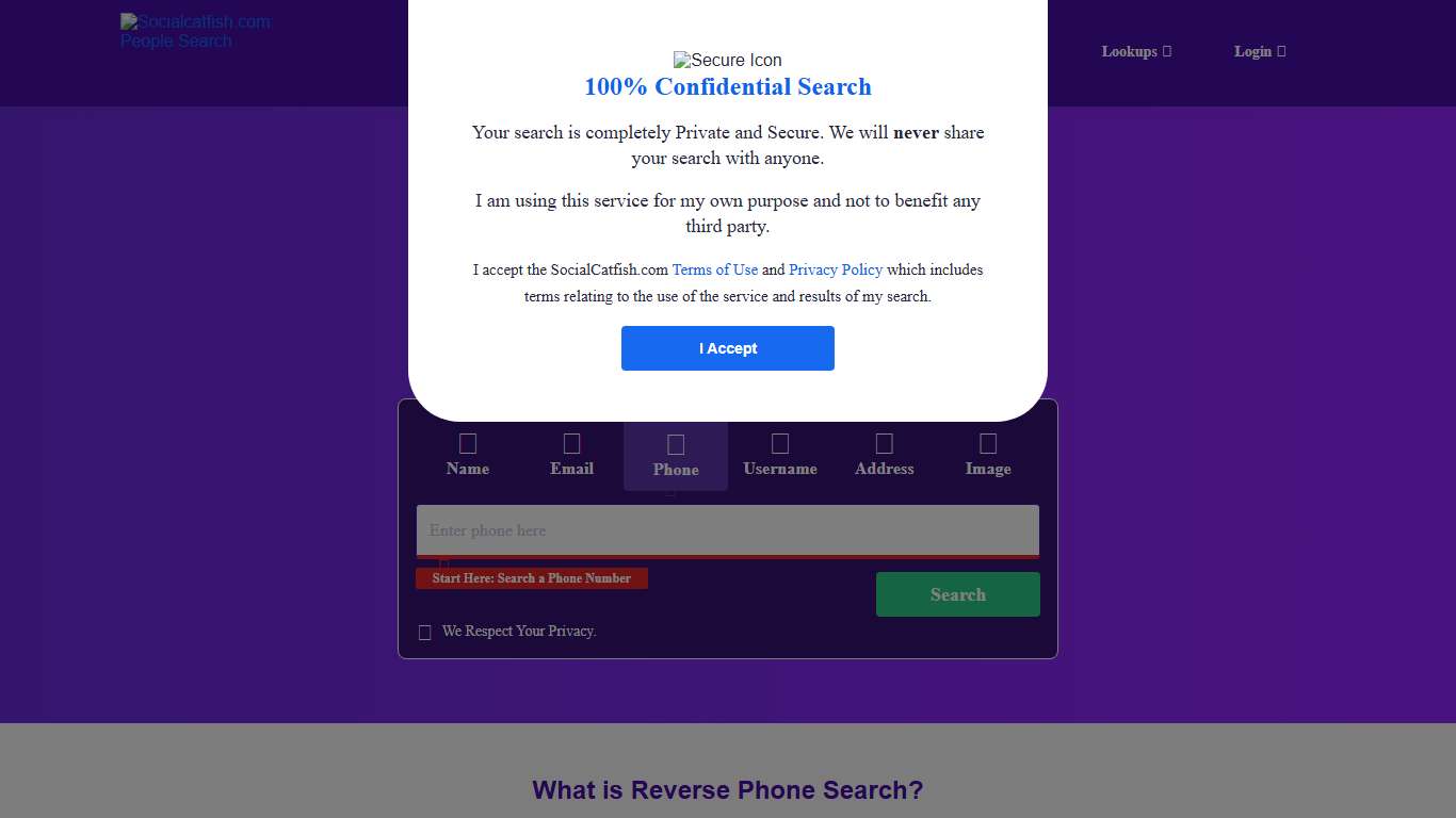 Reverse Phone Lookup | People Search - SocialCatfish.com